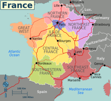 regions of france. 22 administrative regions,